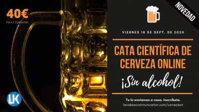 Cata científica de cervezas sin alcohol 18 septiembre 2020