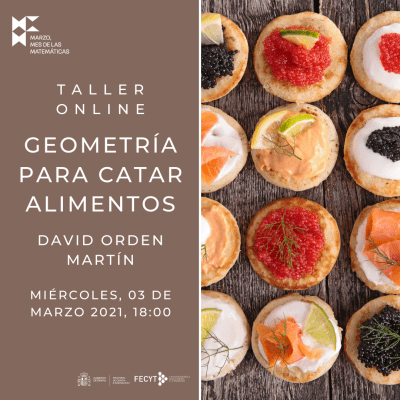 Taller online Geometría para catar alimentos