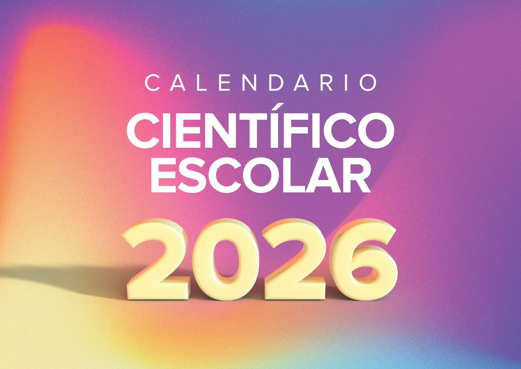 Imagen de portada del Calendario Científico Escolar 2026